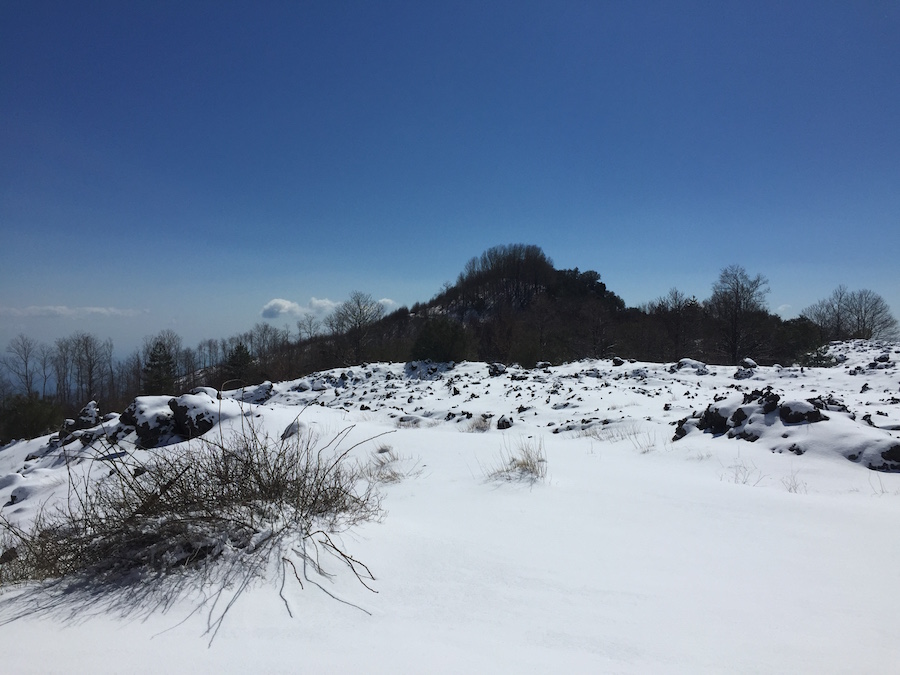 Schnee am Etna