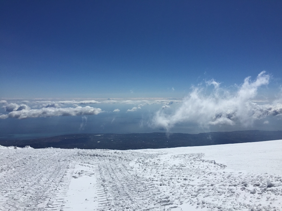 Schnee am Etna