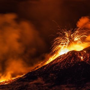 Flankeneruption am Ätna