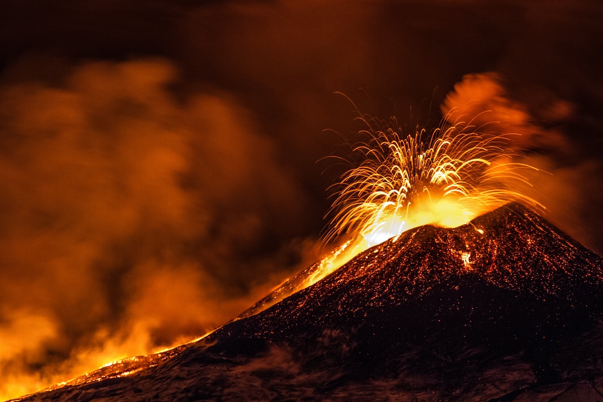 Flankeneruption am Ätna