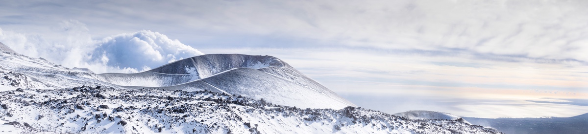 vulkan ätna im winter