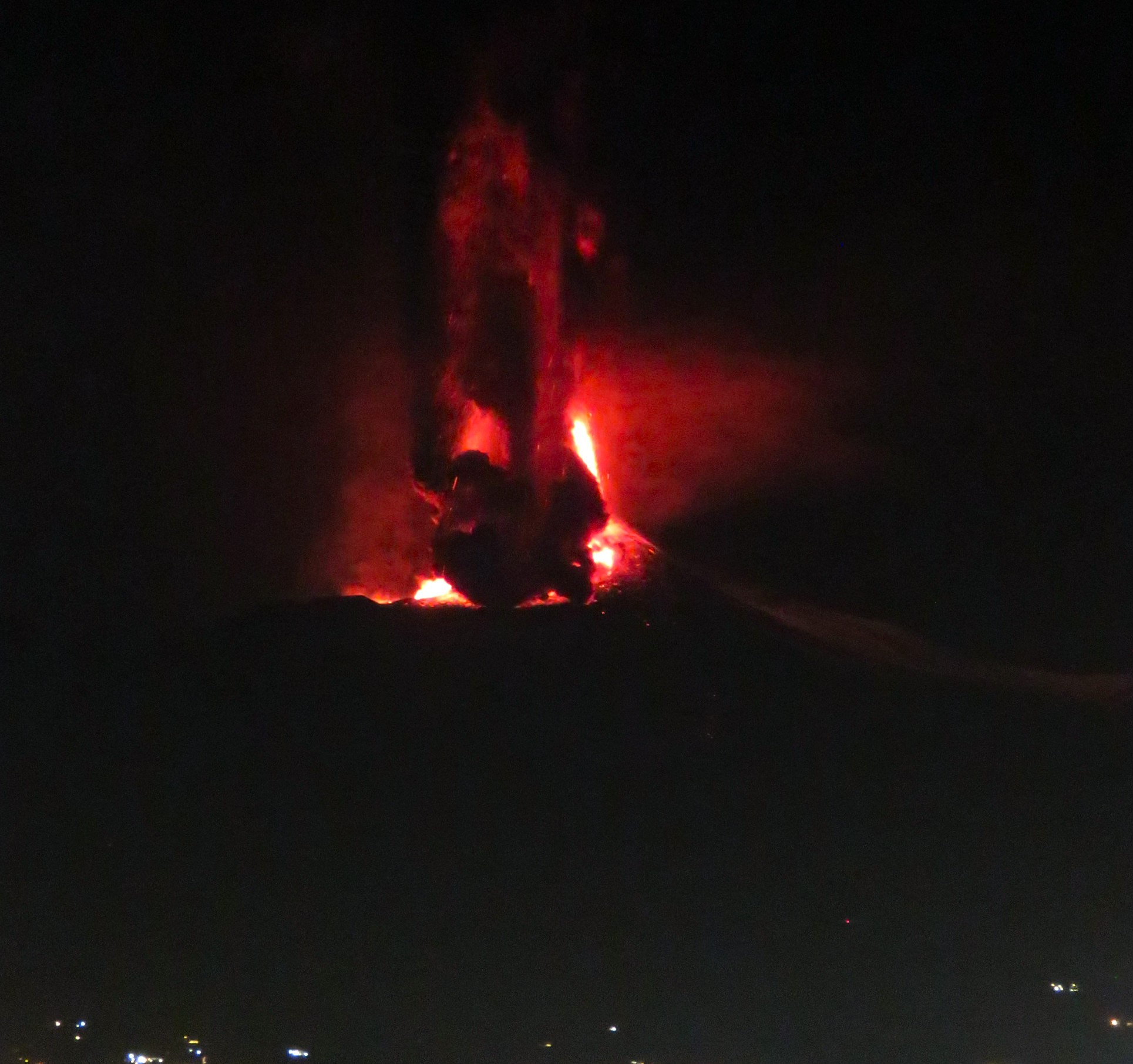 christmas eruption Etna